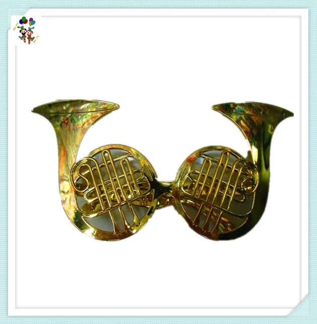 Cheap Rock and Roll Plastic Guitar Shaped Funny Party Glasses for Costume HPC-0627