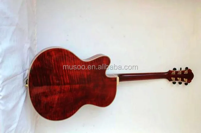MUSOO BRAND Handcrafted Archtop Jazz Guitar Electric Guitar With Hardshell Case(AR600)
