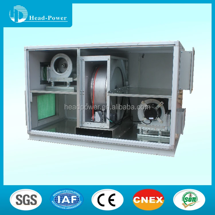 rotor heat exchanger air conditioner type fresh ahu heat recovery