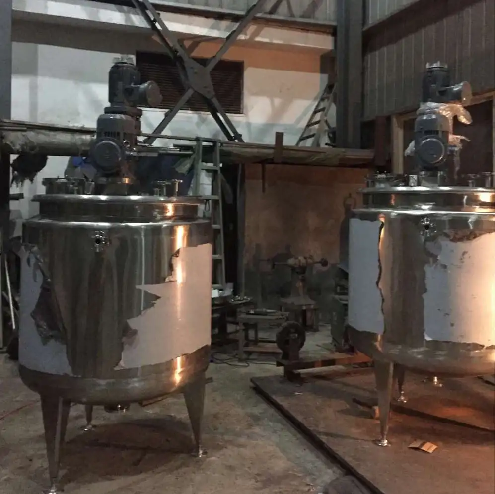 PL stainless steel with agitator mixing tank