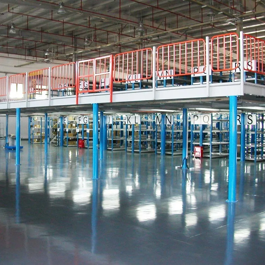 
Customized Industrial Heavy Duty Warehouse Mezzanine Storage Floor Racks Steel Platform 