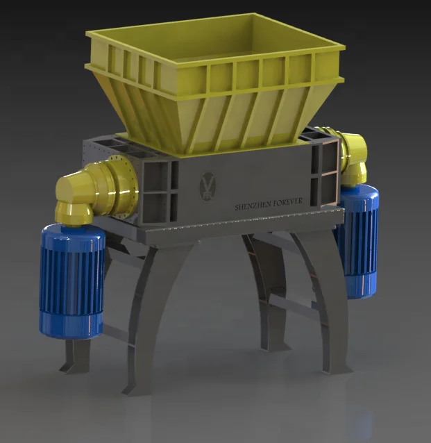 Double Shaft Industrial Shredder Chamber Box