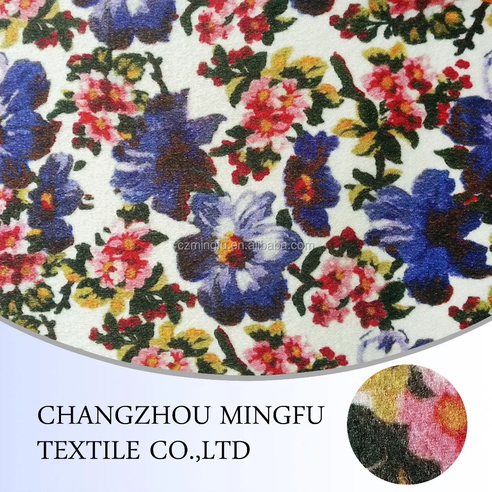 china supplier 100% printing wool fabric fashion make to order design or in stock