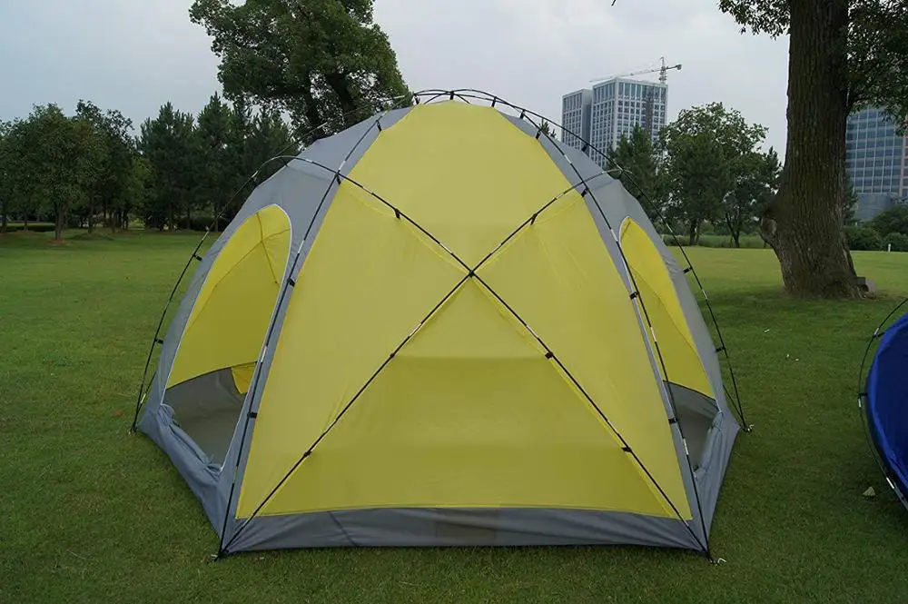 10 Person Large Hexagonal Dome Yurt Tent