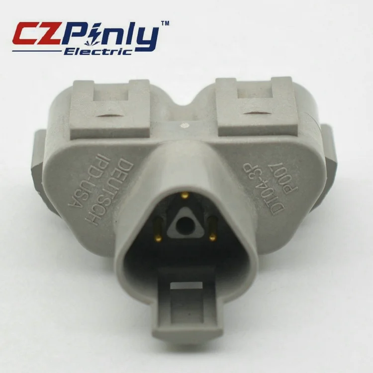 Equivalent DT04-3P-P007 3 way male waterproof car wire Y deutsch dt series connector