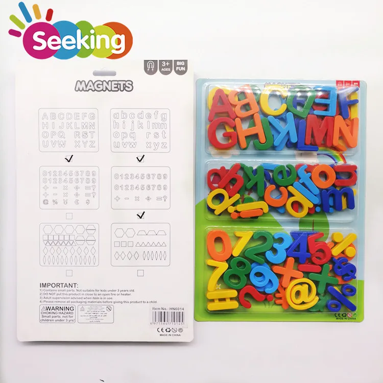 Magnetic Letters Numbers Alphabet ABC Colorful 123 Refrigerator Fridge Magnets for Vocabulary Educational Toy Set