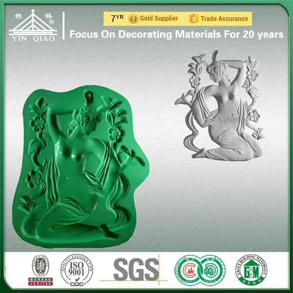 Silicone Rubber Molds for Gypsum 3D Wall Panel Decoration Material