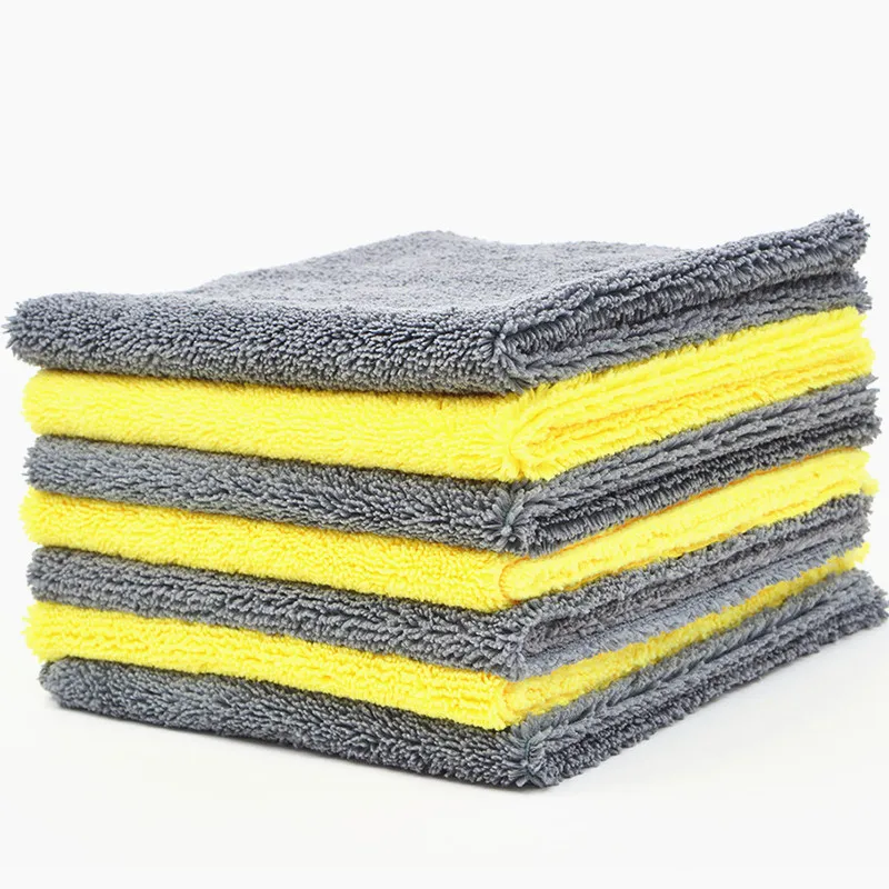 Premium edgeless thick double-sided car wash microfiber terry cloth