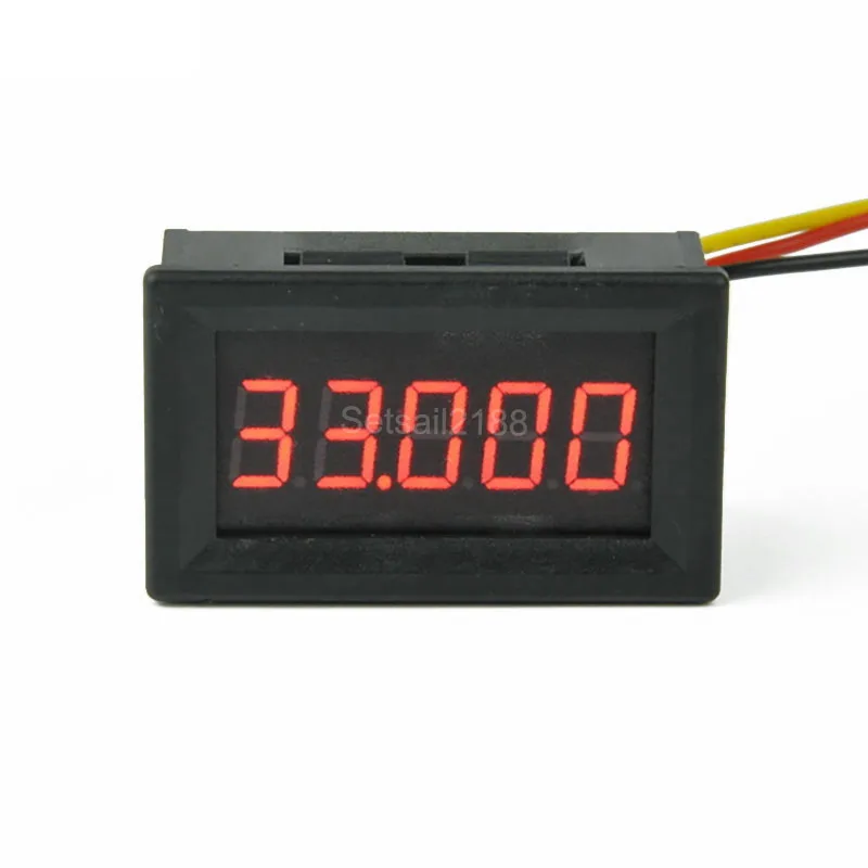 Digital DC 5 digit Voltmeter  BY536V DC 0-9.9999V-33.000V 33V LED Voltage Volt Panel Meter Tester
