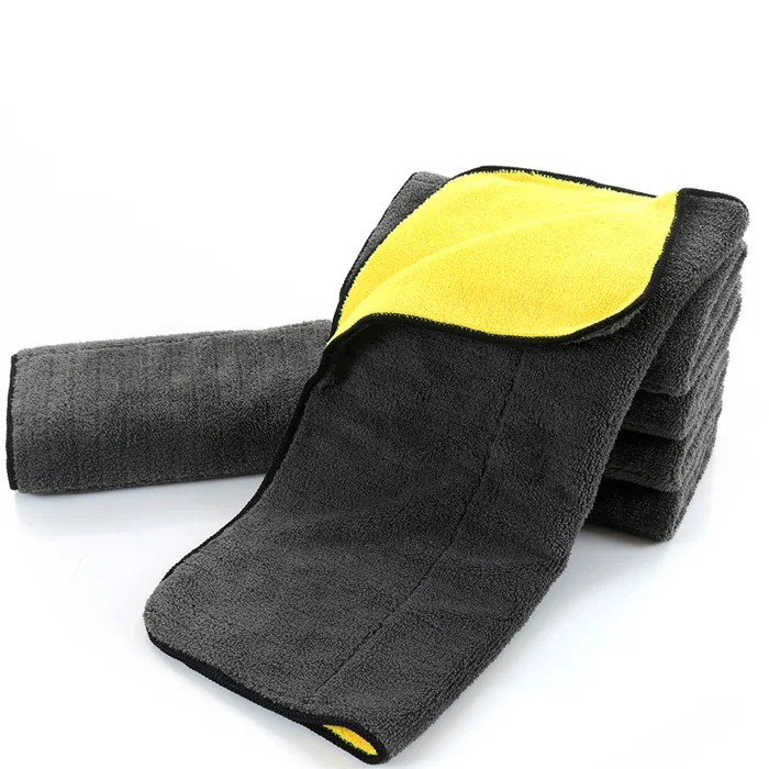 800gsm super absorbent double face microfiber towel for car