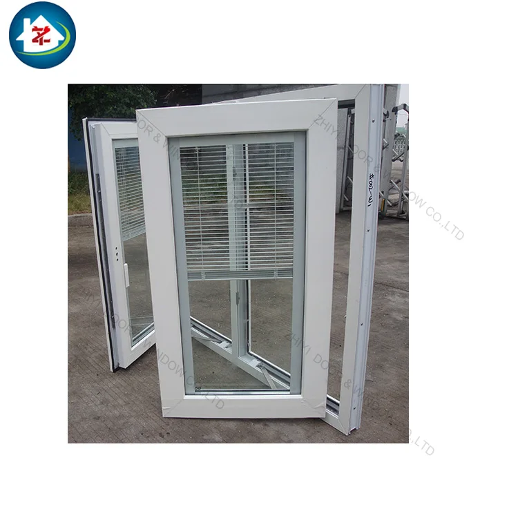 High-end Arch Top UPVC Grill Casement Window With Retractable Mesh