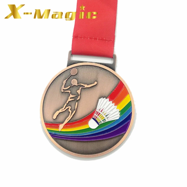 Wholesale Competition Excellence Prize Custom Badminton Medal