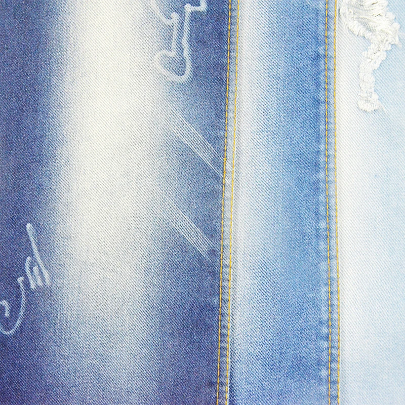 cotton/tencel/nylon slub denim fabric
