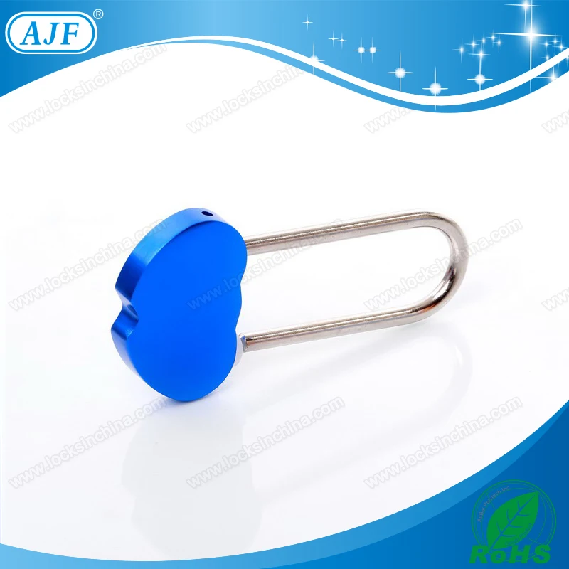 Ajf новое поступление только производитель популярные оптовая продажа цветная алюминиевая двойной форме сердца замок