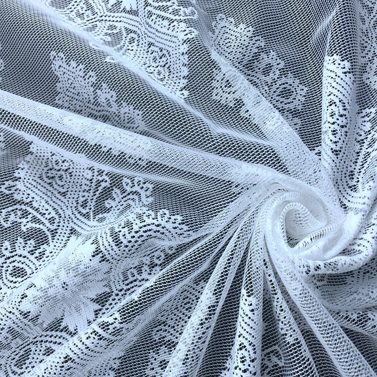 Most Popular  lace curtain fabric  for window and curtain