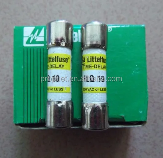 (Стеклянный предохранитель Littelfuse, предохранитель с быстрой задержкой 10*38 10A 500V ) FLQ 10A