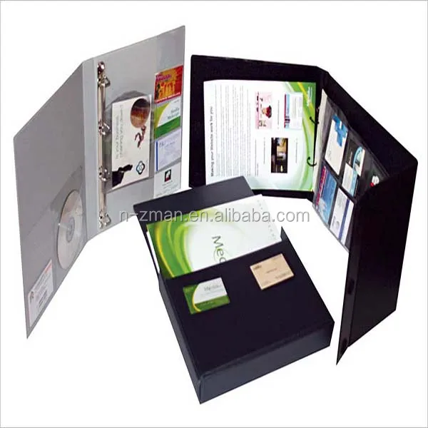 Custom Paper Presentation Folder, Paper Pocket Presentation Folder, White card paper Presentation Folder