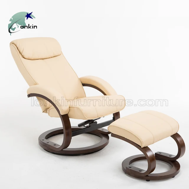 Living Room Furniture Sofa Leather Reclining Recliner Chair with Ottoman Recliner Sofa