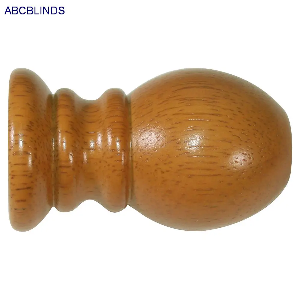 Wooden Curtain Rod Cover for Pocket Bird Style Finials