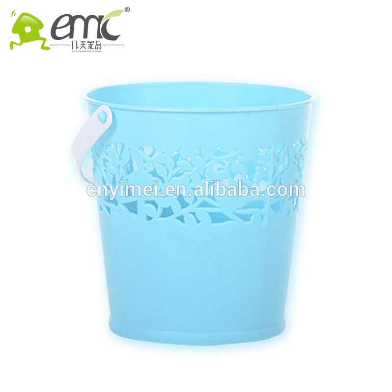 emc Mini plastic round shape bakets, mini round baskets for desktop