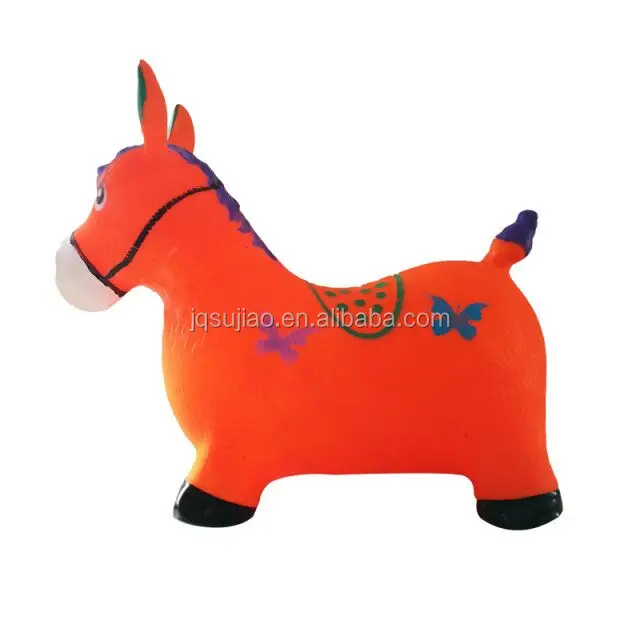 PVC inflatable painting jumping horse with music