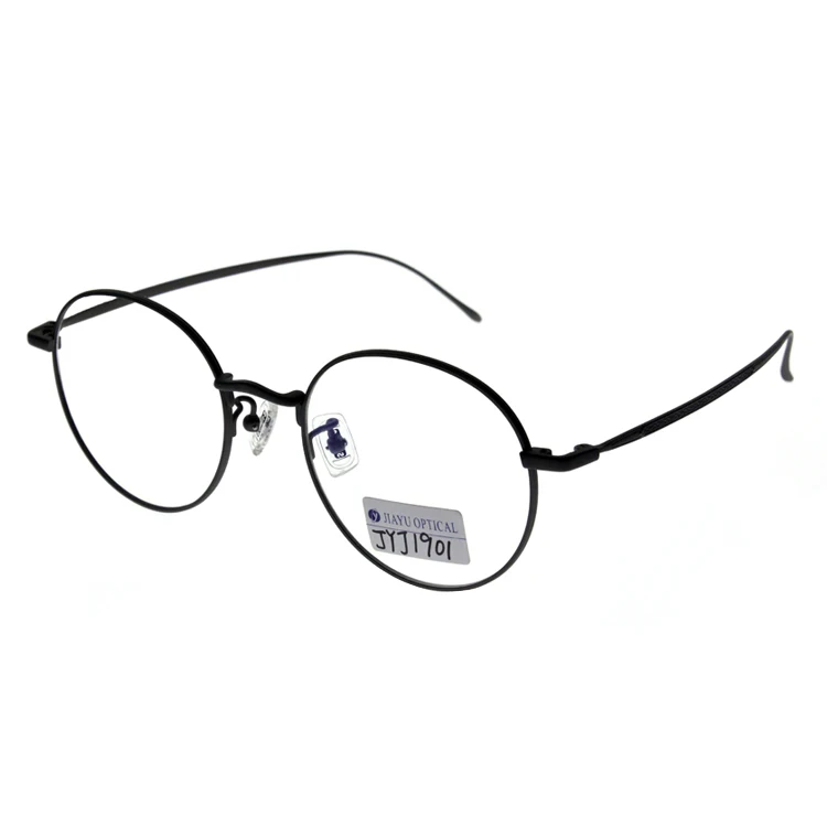 High Quality Classic Round Full Rim Style Optical Titanium Frame Glasses for Women and Men