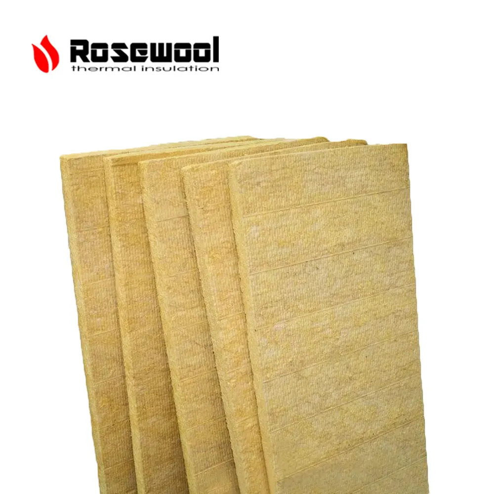 Acoustic stone wool Insulation Wall board saudi rock wool for sale