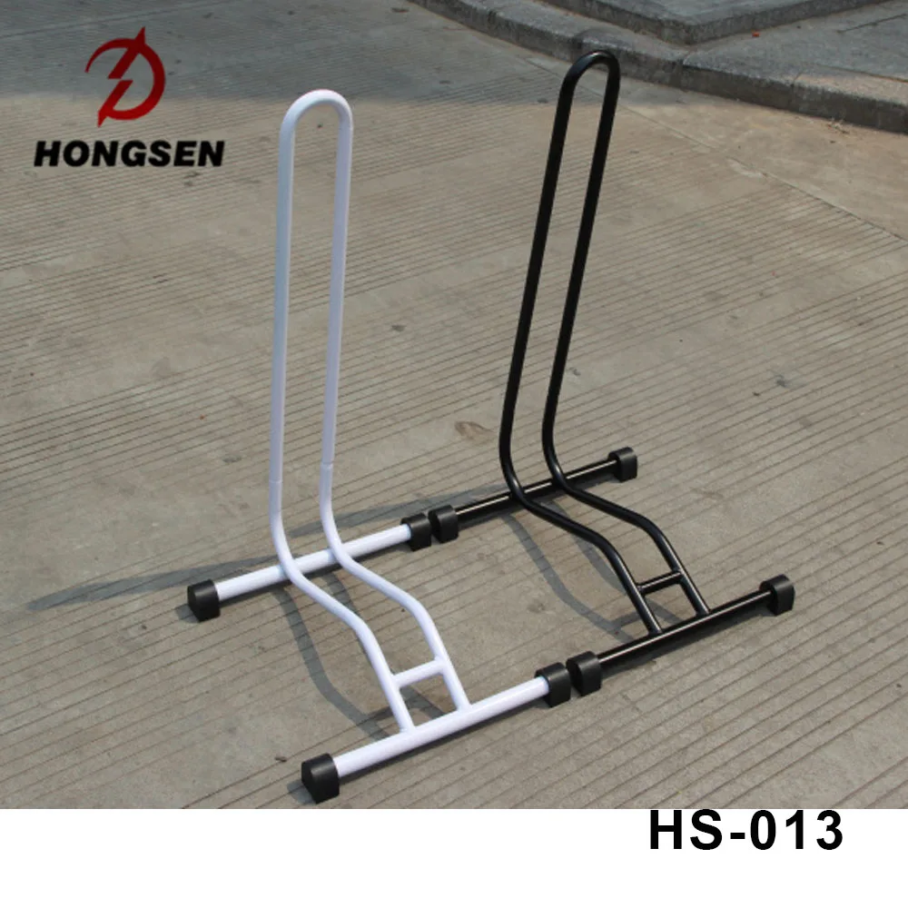 L Shape Steel Bike Parking Stand Floor Bicycle Display Rack From China HONGSEN