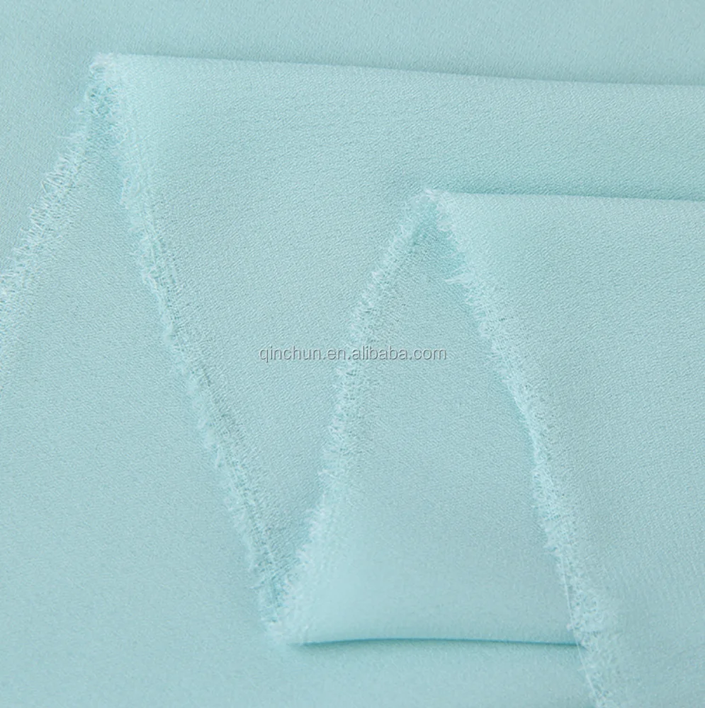 soft and cool 100% polyester chiffon crepe georgette fabric for dress
