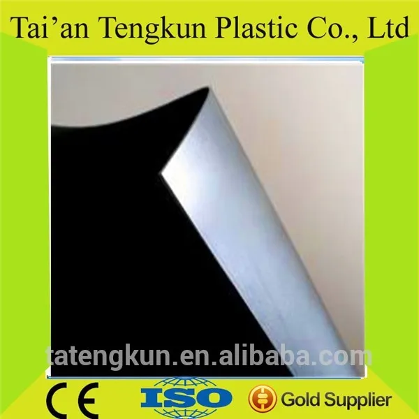 Черный HDPE пластиковый лист пэвп геомембраны поставщиков