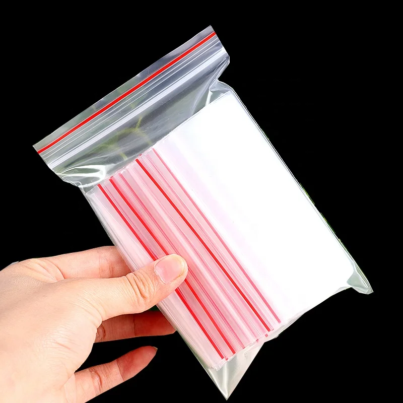 Clear Fresh Food Storage Zipper Bag custom-made Plastic Zip lock Bag Reclosable Kitchen Storage Bag