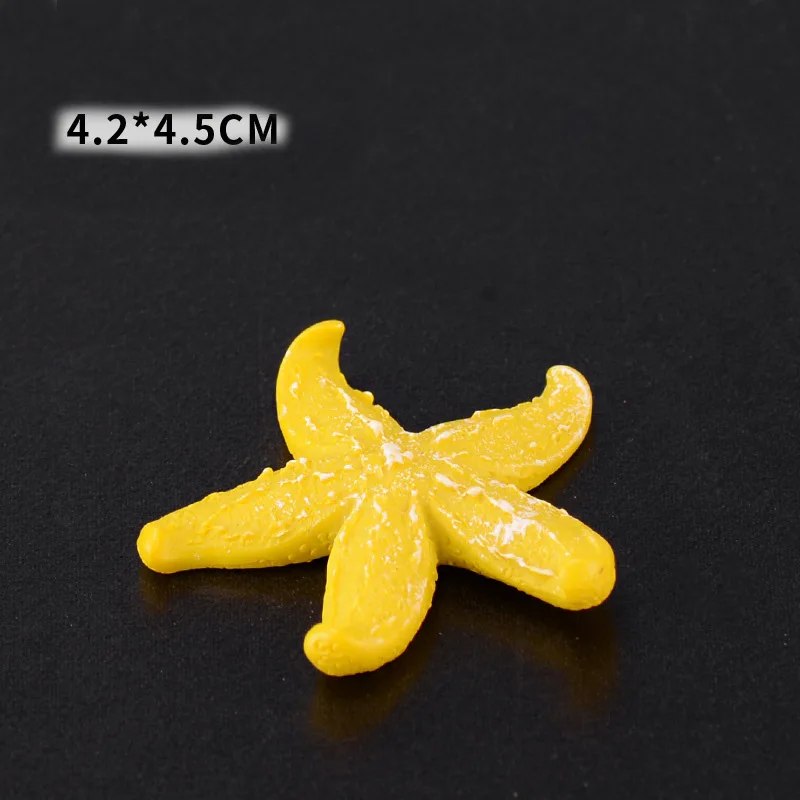 Mini Starfish For Aquarium Raising Fish Turtle Decorated Artificial Coral Reef  Fish Tank  Resin DIY Ornaments Small Gift
