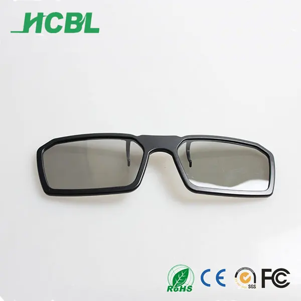A21/черная оправа с 3D зажимом для очков myope для 3d пленки (IMAX Reald и т. Д.) glassate