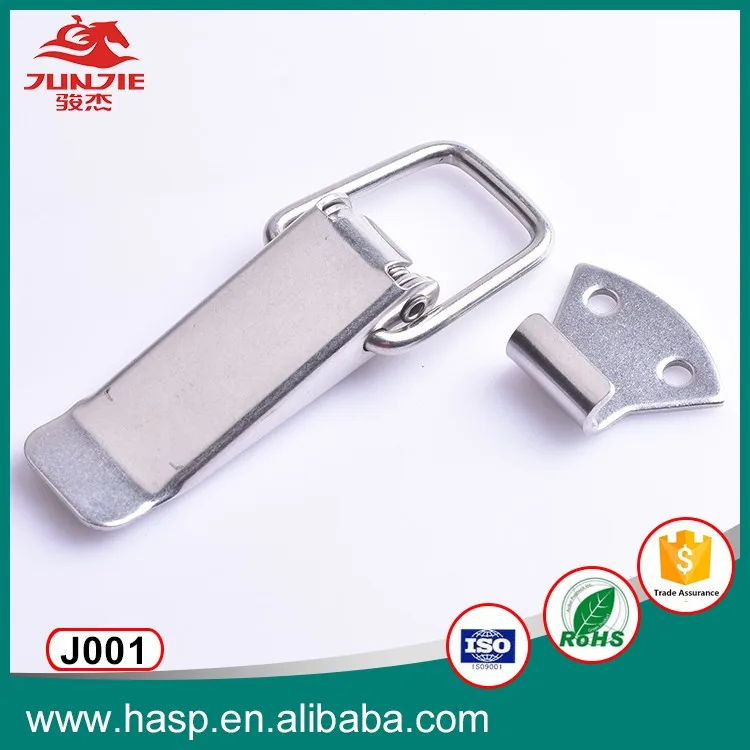J001 Silver toolbox spring loaded toggle latch lock catches box hasp latch