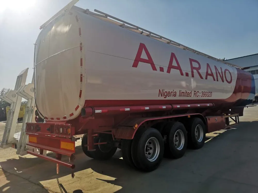 Quality 40000 liters Stainless steel oil tank trailer and gas tanker truck for sale