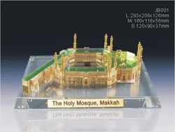New design  mini 3d crystal Mecca building scale models JB001L