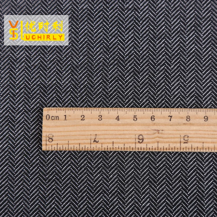 Keqiao shaoxing textile new product tr spandex herringbone fabric