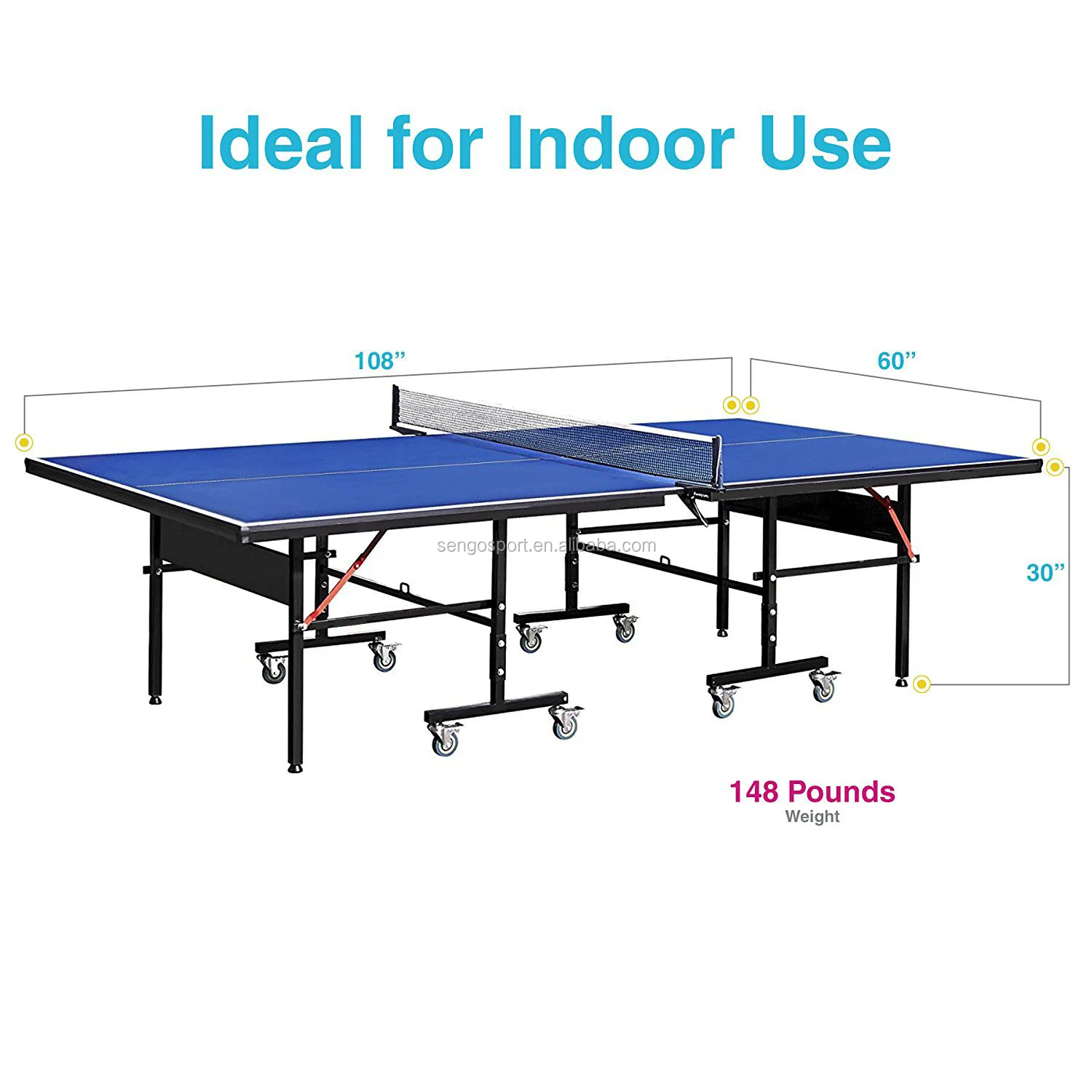 New creative folding ping-pong table/portable ping- pong table