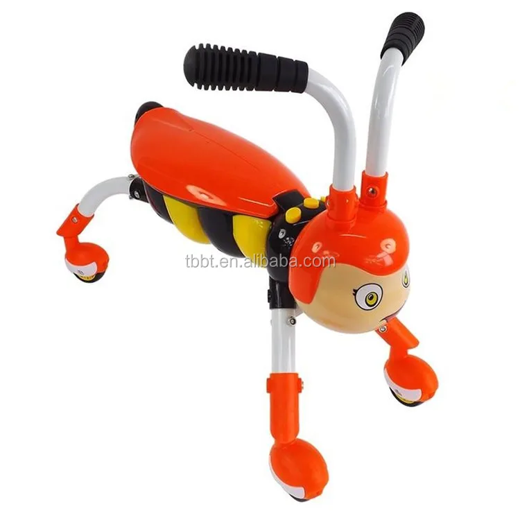 
HANGZHOU BIGBANG Baby Outdoor Toy Twist Swing Bee Honeybee Baby Kick Scooter 