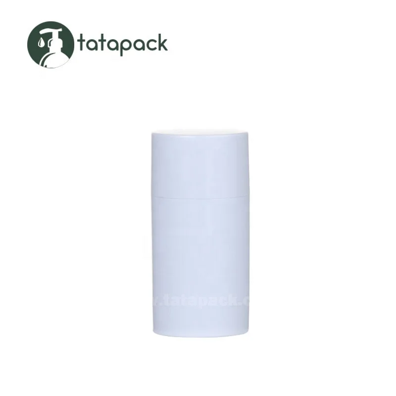 
Glossy White Refillable Round 30ml Deodorant Stick Bottle Empty Deodorant Tubes Packaging for Sun Stick Bottles, Lipstick Balm 