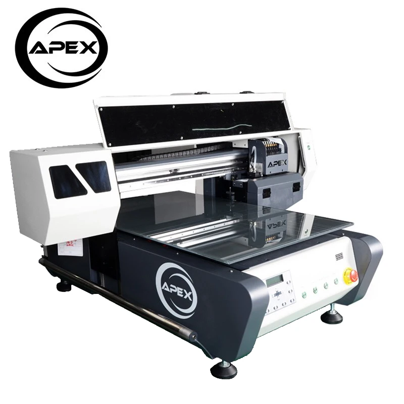 Apex UV6090 A3 Digital Flatbed Industrial UV Printer Machine For Glass/Acrylic/Ceramic Printing