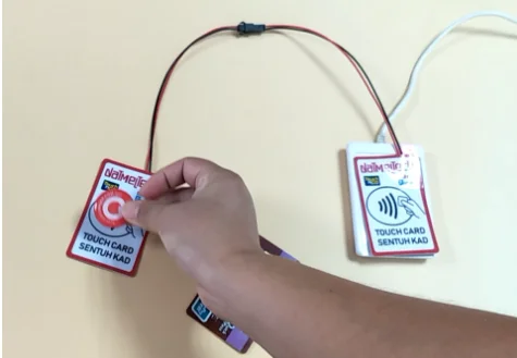  Пустой белый размер карты банка rfid range extender светодио дный светодиодной подсветкой для системы оплаты