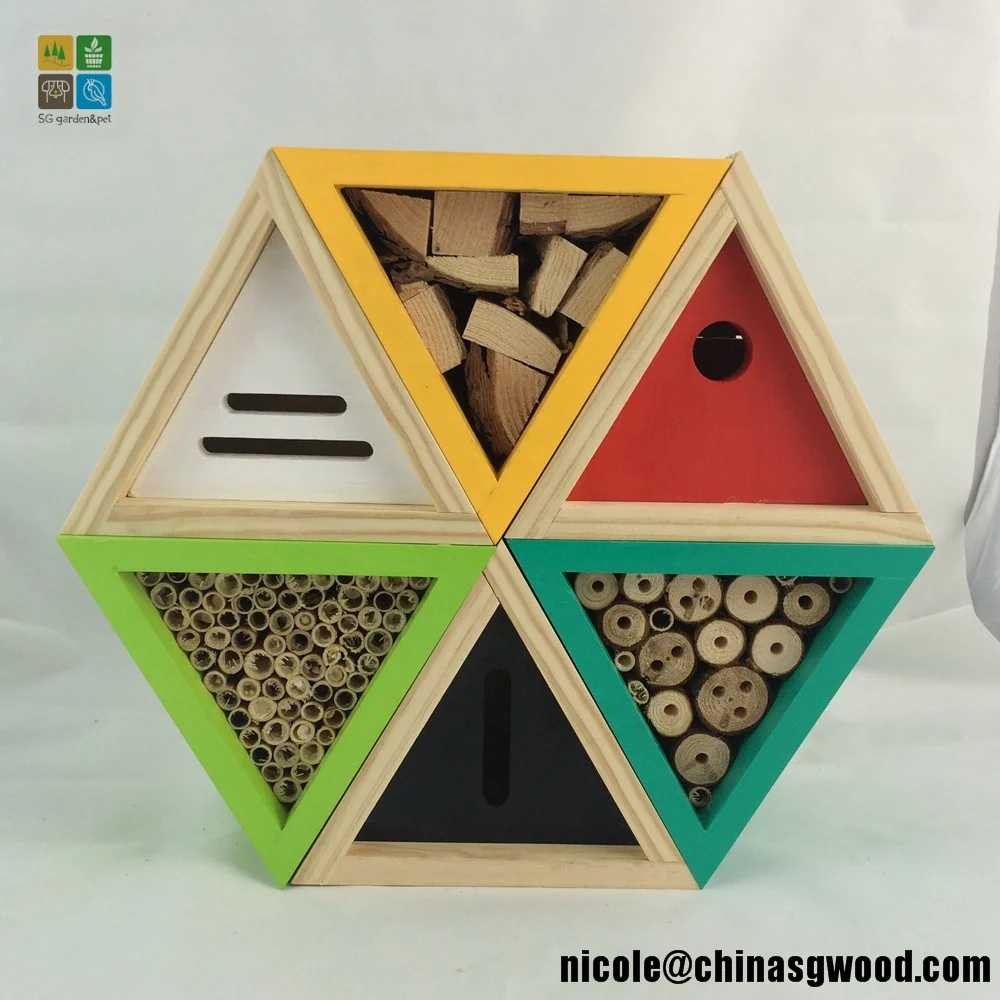 Wooden Insect Hotel/bee house/bird house feeder
