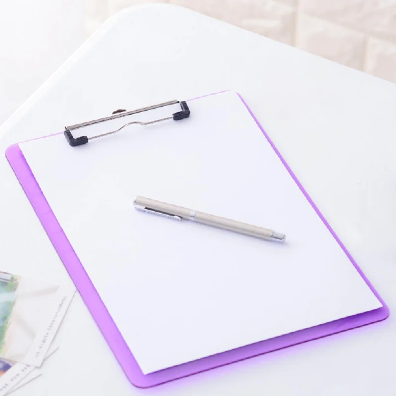 A4 Professional Clipboard With Stand Page Holder Use For Office And School Clip File