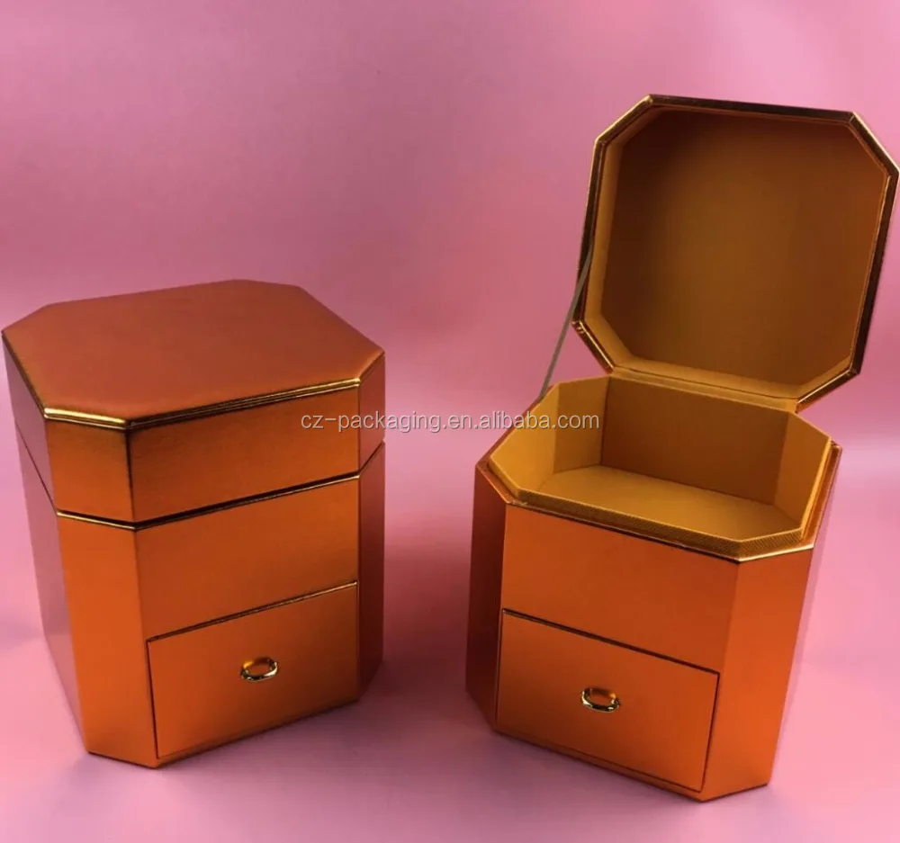 luxury flower rose box with drawer