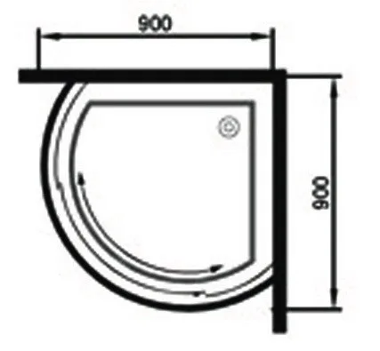 New Design 6mm Easy Clean Tempered Glass Sector Bathroom Portable Steam Shower Cabinet