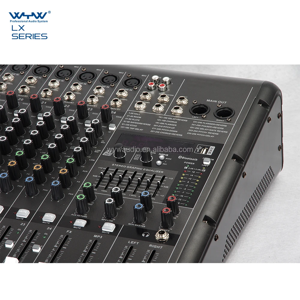 Recording audio mixing console