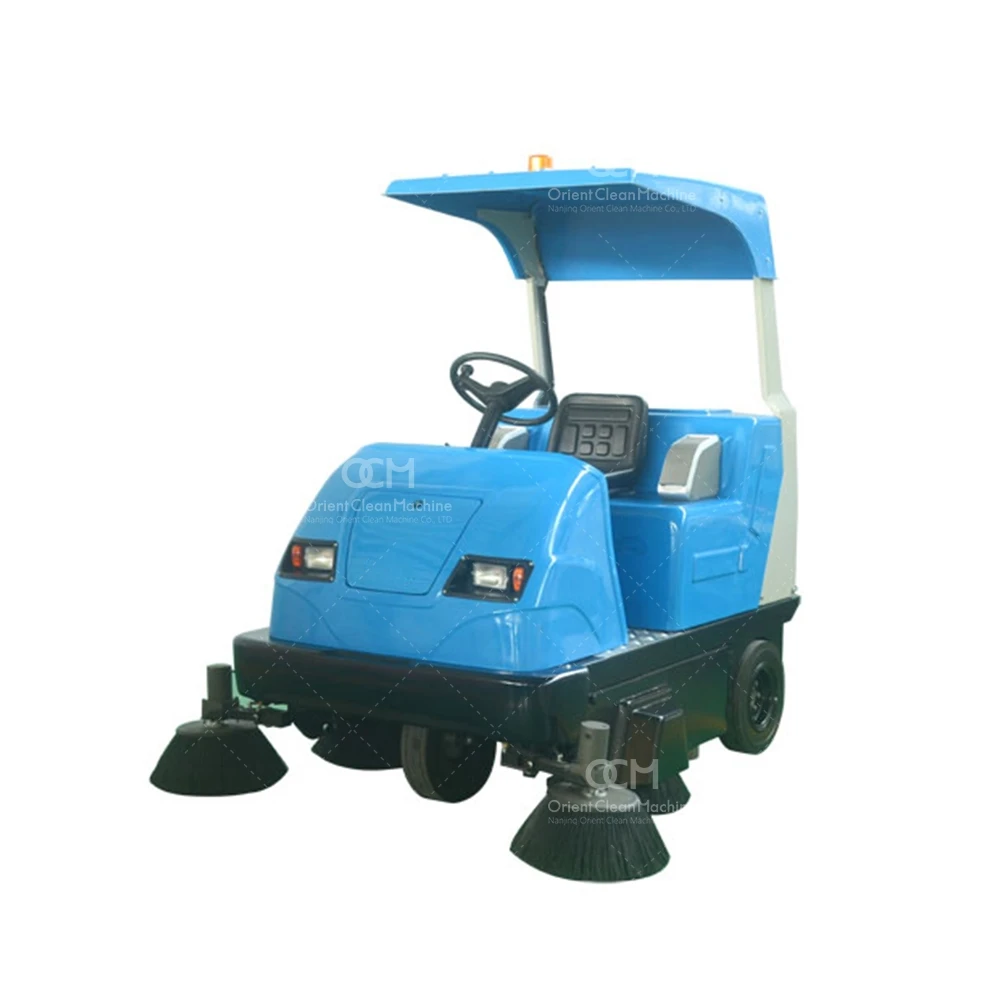 E8006 mini road sweeper Battery Operated Street Sweeper  Yard sweeper