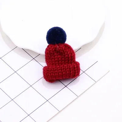 
Mini hat brooch for cute fur ball wool for fashion girls ladies 