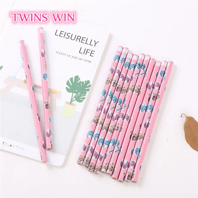 Молдовская популярная рекламная школьная Канцелярия для детей Персонализированная Новинка мультяшный милый деревянный карандаш с ластиком